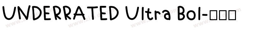 UNDERRATED Ultra Bol字体转换